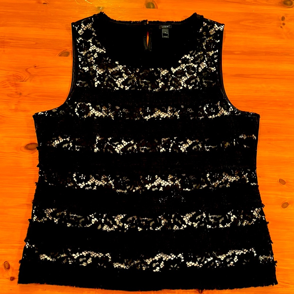 Lovely sleeveless lace top from J.Crew size XL